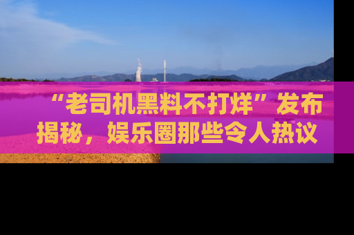 “老司机黑料不打烊”发布揭秘,娱乐圈那些令人热议的黑暗秘密!