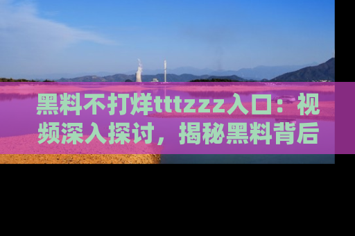 黑料不打烊tttzzz入口：视频深入探讨，揭秘黑料背后的人和事