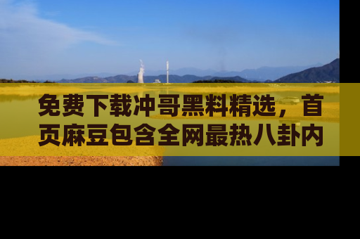 免费下载冲哥黑料精选，首页麻豆包含全网最热八卦内容