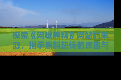 探索《网曝黑料》网站的来源,揭示黑料热传的原因与影响