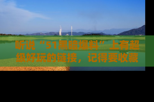 听说“51黑暗爆料”上有超级好玩的链接,记得要收藏哦!