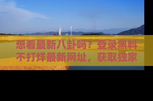 想看最新八卦吗？登录黑料不打烊最新网址，获取独家内容