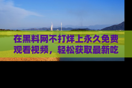在黑料网不打烊上永久免费观看视频，轻松获取最新吃瓜资讯！