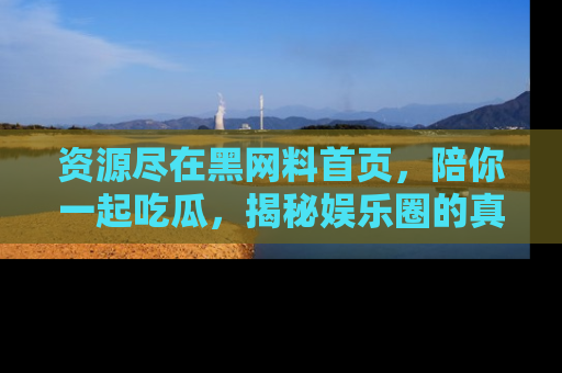资源尽在黑网料首页，陪你一起吃瓜，揭秘娱乐圈的真实内幕
